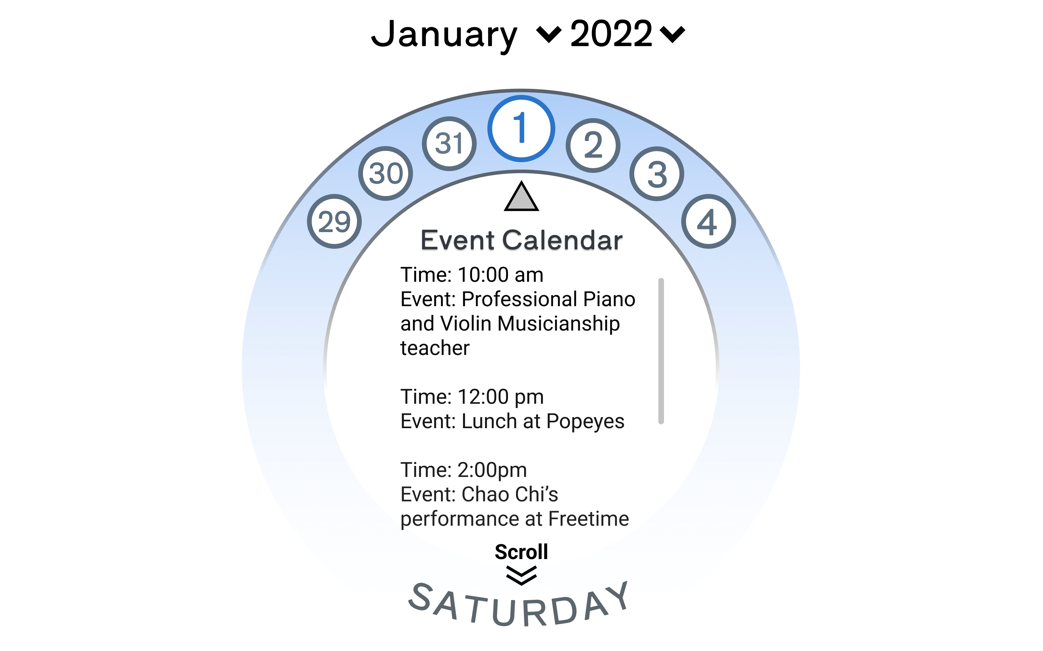 Craigslist Event Calendar Redesign